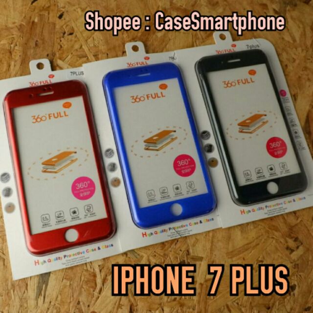 IPHONE 7 PLUS เคสประกบ 360องศา💕เคสประกบหน้าหลัง iphone7plus 7plus