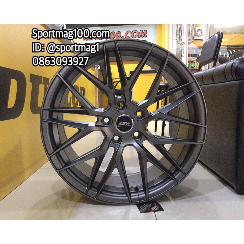 ล้อแม็กซ์ SSW S348 Vorsteiner สีแมทกัน  8.5-18นิ้ว 5รู114 ET40 [19114]