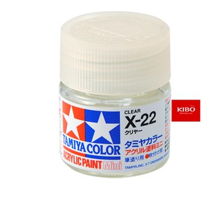 สีสูตรน้ำ TAMIYA X-22 Clear (10 Ml)