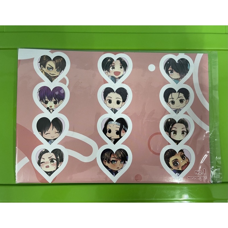 [พรีเมี่ยมนิยายวาย] Sticker รูปหัวใจ สีชมพู (โปร 1,000 ของ Meedee)