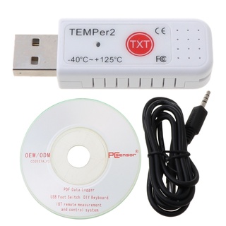 Pcf* PC TEMPER2 เซนเซอร์ USB ไฮโกรมิเตอร์ บันทึกอุณหภูมิ