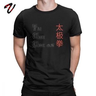 เสื้อยืดผ้าฝ้ายพิมพ์ลายขายดี เสื้อยืดคอกลม แขนสั้น ผ้าฝ้าย พิมพ์ลาย Tai Chi Chuan สไตล์จีน สําหรับผู้ชาย