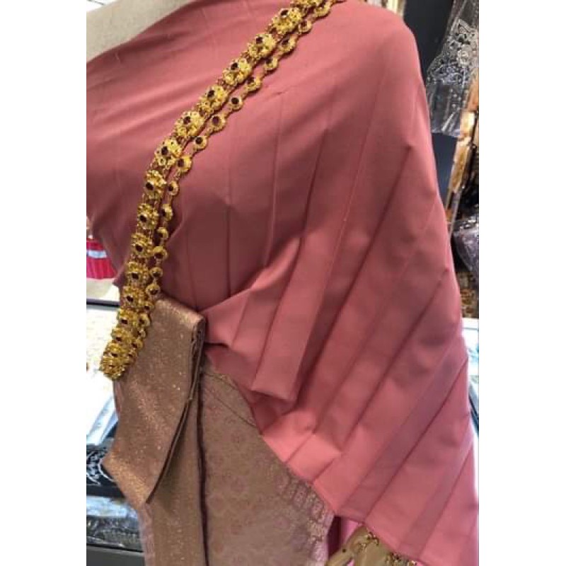 สไบพลีทจีบผ้าออแกนซ่า อ่านก่อนสั่งซื้อสินค้า