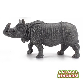 Animal Kingdom - โมเดลสัตว์ แรดอินเดีย ขนาด 14.50 CM (จากหาดใหญ่)