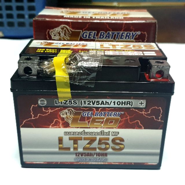 LEO แบตเตอรี่แห้ง 12V/5AH รุ่น LTZ-5s สำหรับมอเตอร์ไซด์หลากหลายรุ่น