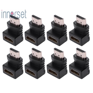 [Innerset] อะแดปเตอร์แปลง Hdmi ตัวผู้ เป็น Hdmi ตัวเมีย มุม 90 องศา สําหรับ Ps4