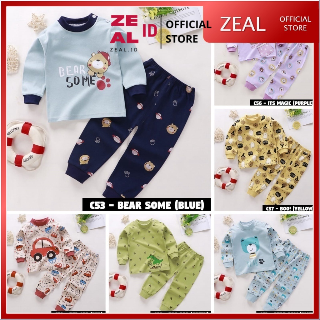 ZEAL-ID - ชุดนอนเด็กนําเข้าระดับพรีเมียม 1 - 6 ปี รหัส C53 C56 C57 C58 C60 C63 - WHOLESALE