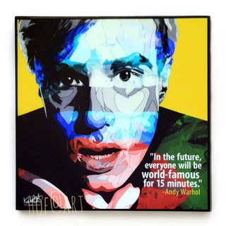 Andy Warhol #1 แอนดี้ วอร์ฮอล เจ้าพ่อป็อปอาร์ต ศิลปะแนว POP ART รูปภาพ​ติด​ผนัง​ pop art​ กรอบรูป​ แต่ง​บ้าน​ ของขวัญ​