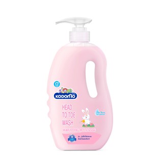 KODOMO Head to Toe Wash แชมพูสบู่เหลว โคโดโม Pink Hanabaki 800 มล.