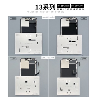 Ipdy1 แม่แบบตาข่ายเหล็ก ฉลุลาย AMAOE BGA สําหรับงานเชื่อม 11 12 13 Pro Max mini LCD IC CNC