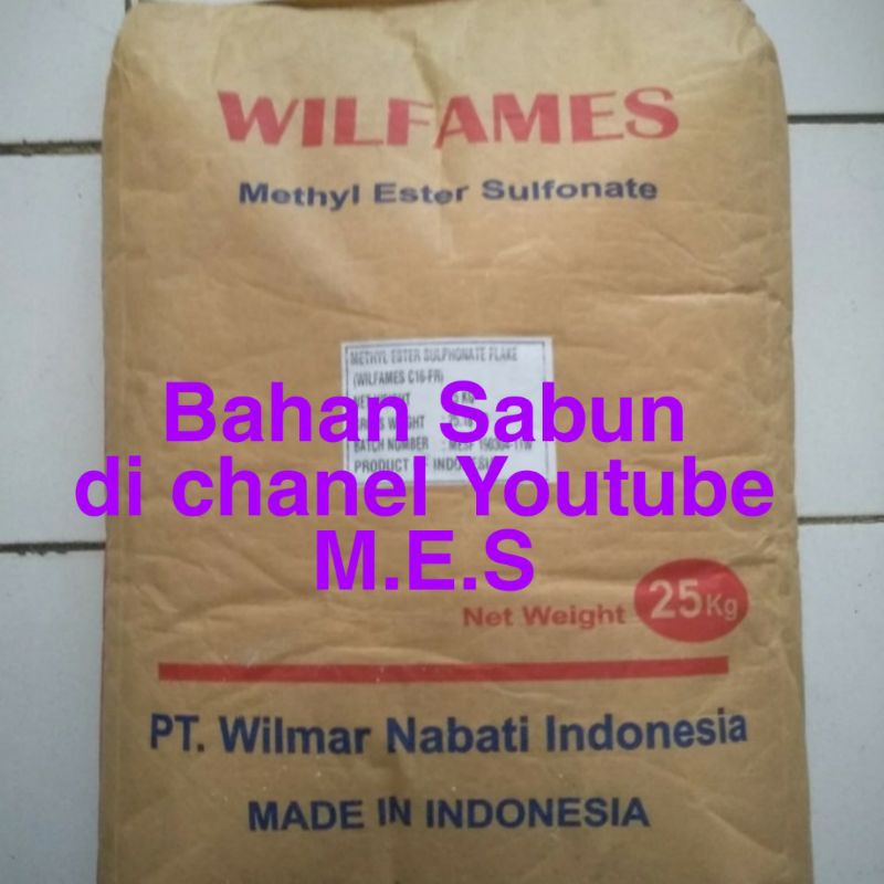 MES methyl ester sulfate/METIL ESTER SULFONATE/VEGETABLE SURFATE/DETERD INGREDIENTS/1KG