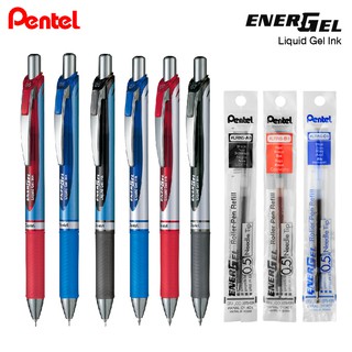 ปากกา ปากกาเจล Pentel รุ่น BLN75 , BL77 , BL80 0.5, 0.7, 1.0 มม. และ ไส้ปากกา PENTEL เพนเทล หมึกเจล Made in Japan [S24