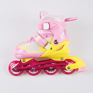 รองเท้าสเก็ต โรลเลอร์เบลด Skate Roller Blade รุ่น 12 สีชมพู (Size: L)