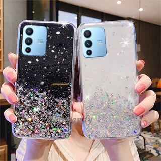 Ready Stock เคส Hot Sale Phone Casing VIVO V23 5G Glitter Sequins Case Tpu Silicone Softcase Transparent Protective Shell เคสโทรศัพท์