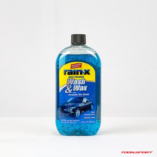 แชมพูล้างรถ &amp; แวกซ์ Rain-X Wash &amp; Wax with Carnauba Wax Beads 20 oz