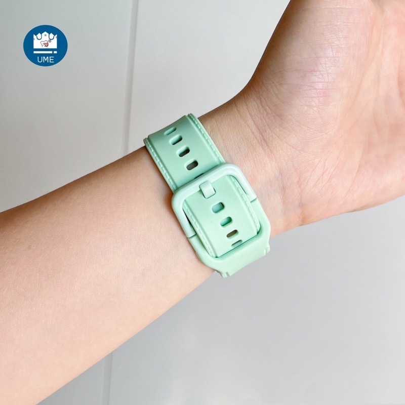 2 ชเลคลีฟ ยาง ใช้ได้กับ for smart watch series10 9 8 7 6 SE 5 4 3 2 1  สายนาฬิกา ขนาด 38/41/42/40/44/45/46/49 มม strap