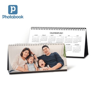 Photobook: ปฏิทินตั้งโต๊ะ ทำด้วยรูปของคุณ ตกแต่งเอง 11x5 นิ้ว ของใช้ในบ้าน ของแต่งบ้าน, 28 หน้า