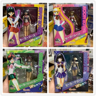 Shf โมเดลฟิกเกอร์ Tsukino Usagi Sailor Moon Sailor Mercury Sailor Mars Sailor Jupiter Sailor Venus Sailor Saturn ของเล่นสําหรับเด็ก