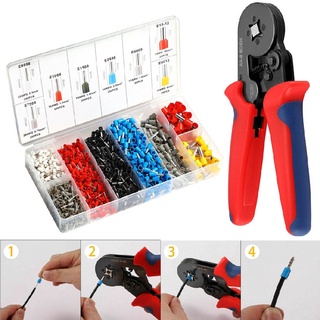 New 1200pcs Crimping Pliers Wire End Ferrule Pliers 0.25-10mm² Cable Lugs Set