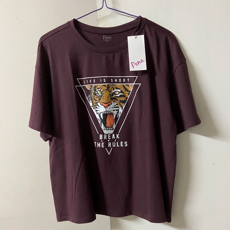 Pena basic tiger brown t-shirt เสื้อยืด