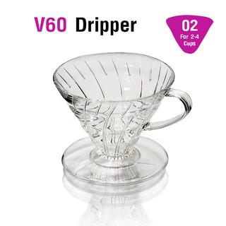 ถ้วยกรองกาแฟ AS V60 ดริปเปอร์ ทรงกรวย รูเดี่ยว 2-4 คัพ 1610-697