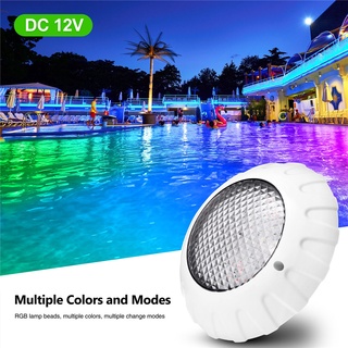 ไฟสปอตไลท์ LED AC DC 12V RGB IP68 กันน้ํา 38W สําหรับสระว่ายน้ํา