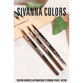 HF206 ซิวันน่า ดินสอเขียนคิ้ว Sivanna Colors Crayon Sources Automatique Eyebrow Pencil