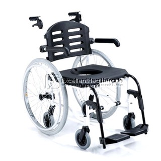 รถเข็นอาบน้ำ สามารถนั่งถ่ายได้ ถอดล้อได้ (Shower and toilet wheelchair)