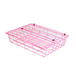 ตะกร้าลวด 78 1ชั้น ชมพู ONE/Wire basket 78 1-tier Pink ONE