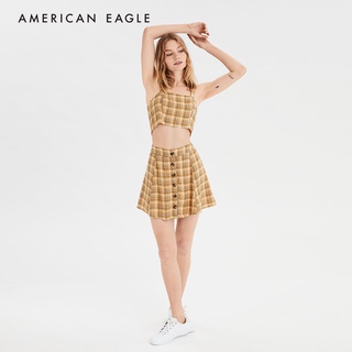 American Eagle Plaid Crop Top เสื้อ ครอป ผู้หญิง ลายตาราง (EWSB 035-9958-700)