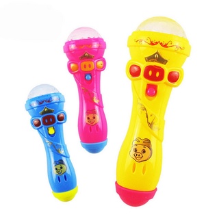 ⭐SH-PFF⭐Creative Torch Shape Microphone Flash Light Up LED Light Flash Toy Gift