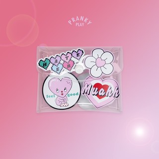 กระเป๋าสตางค์ cherry heart sticker miniwallet