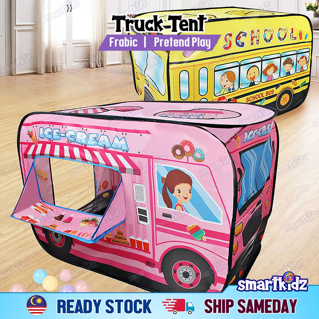 Bus Tent | Police Truck Tent | Fire Fighter Truck Tent for Kid | Khemah ...