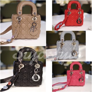 เช็คก่อนสั่ง กระเป๋า Mini Lady Bag หนังPU Lambskin