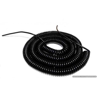 สายสปริง สายเคเบิล แบบ Spiral Spring Cable ขนาด 2core, 1 Sqmm.