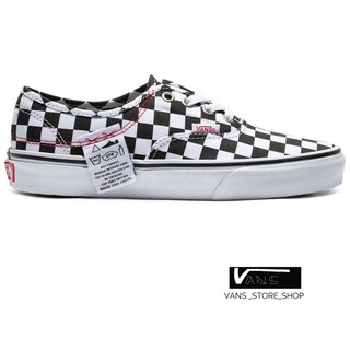 VANS AUTHENTIC DIY CHECKERBOARD TRUE WHITE SNEAKERS สินค้ามีประกันแท้