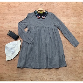 เดรสสั้นคอบัว Zara size M