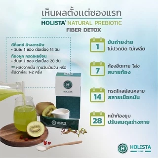ส่งด่วน!! Holista Fiber Detox 4 กล่อง แถม 1 ซอง อาหารเสริมช่วยฟื้นฟูระบบขับถ่าย ท้องผูก ล้างสารพิษในร่างกาย