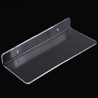 PetKing☀ 1pc Acrylic Clear Wall Shelf Floating Shelves Wall Shelf for Bathroom Livingroom .