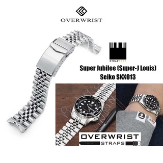 สายนาฬิกา Strapcode Super Jubilee (Super-J Louis) for Seiko SKX013