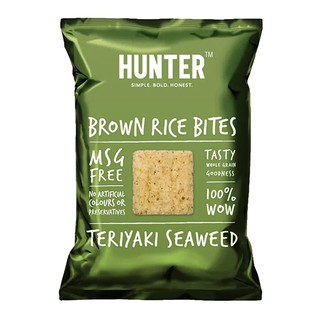 Hunters Gourmet Brown Rice Bites Teriyaki Seaweed 100g.