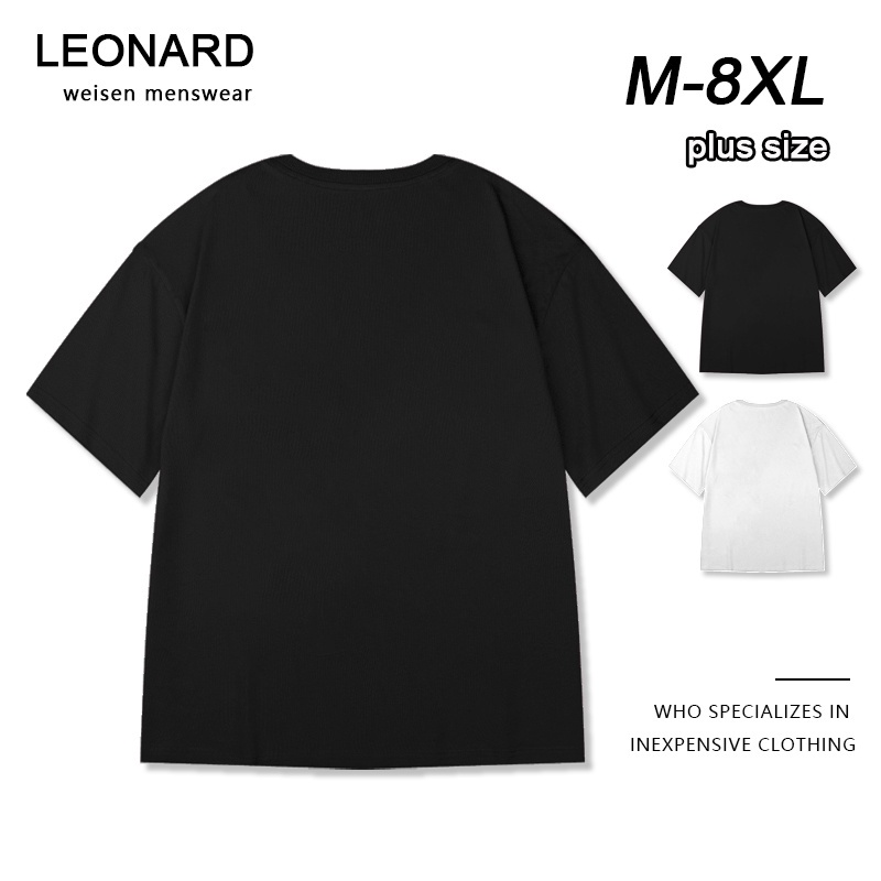 เสื้อยืดแขนสั้นลําลอง คอกลม ทรงหลวม ระบายอากาศได้ดี สีพื้น แบบเรียบ สําหรับผู้ชาย และผู้หญิง ไซซ์ M - 8XL