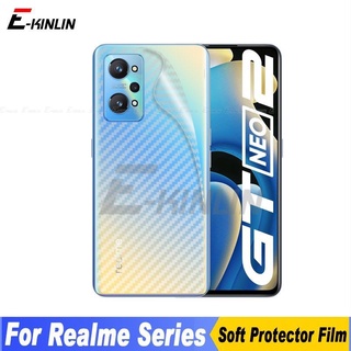 ฟิล์มสติกเกอร์คาร์บอนไฟเบอร์ ป้องกันหน้าจอ ไม่ใช่กระจกนิรภัย สําหรับ Realme GT Master GT2 Pro Neo 3 3T 2 2T 5G 5 ชิ้น ต่อล็อต