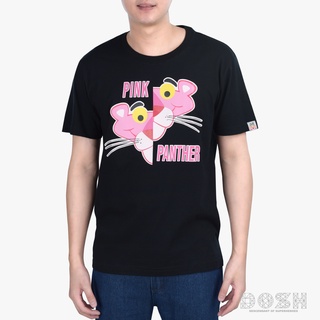 DOSH UNISEX T-SHIRTS PINK PANTHER  เสื้อยืดคอกลม แขนสั้น ผู้ชาย-ผู้หญิง 9FPPMT5001-BL