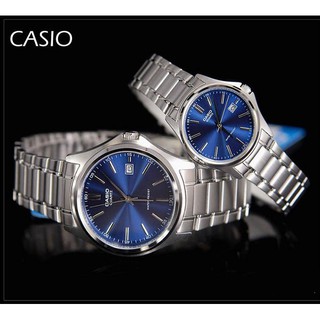 นาฬิกา Casio Set คู่รัก รุ่น MTP-1183A-2A และ LTP-1183A-2A สายแสตนเลส หน้าปัดสีน้ำเงิน - ของแท้ 100% รับประกัน 1ปีเต็ม