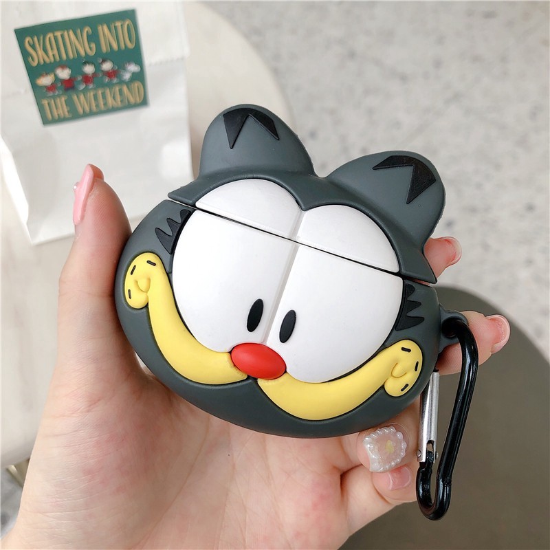 Garfield เคสซิลิโคนป้องกันการกระแทกสำหรับ Airpods 1 2 #8