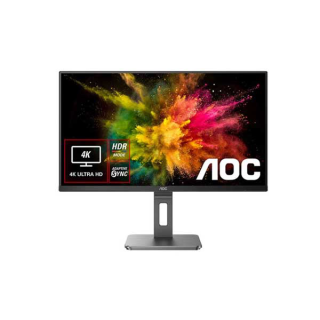 [ลด 500.- ใส่โค้ดAOCOU28P2] AOC U28P2U (มอนิเตอร์) 28" IPS/ Flat/ Adaptive Sync/ 3840x2160 4K @60Hz/ 4ms/ D-sub/ HDMI/ : Monitor