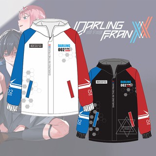 Ready To Ship Darling In The Franxx 02 Zero Two Strelizia เสื้อแจ็คเก็ตแขนยาวมีซิป