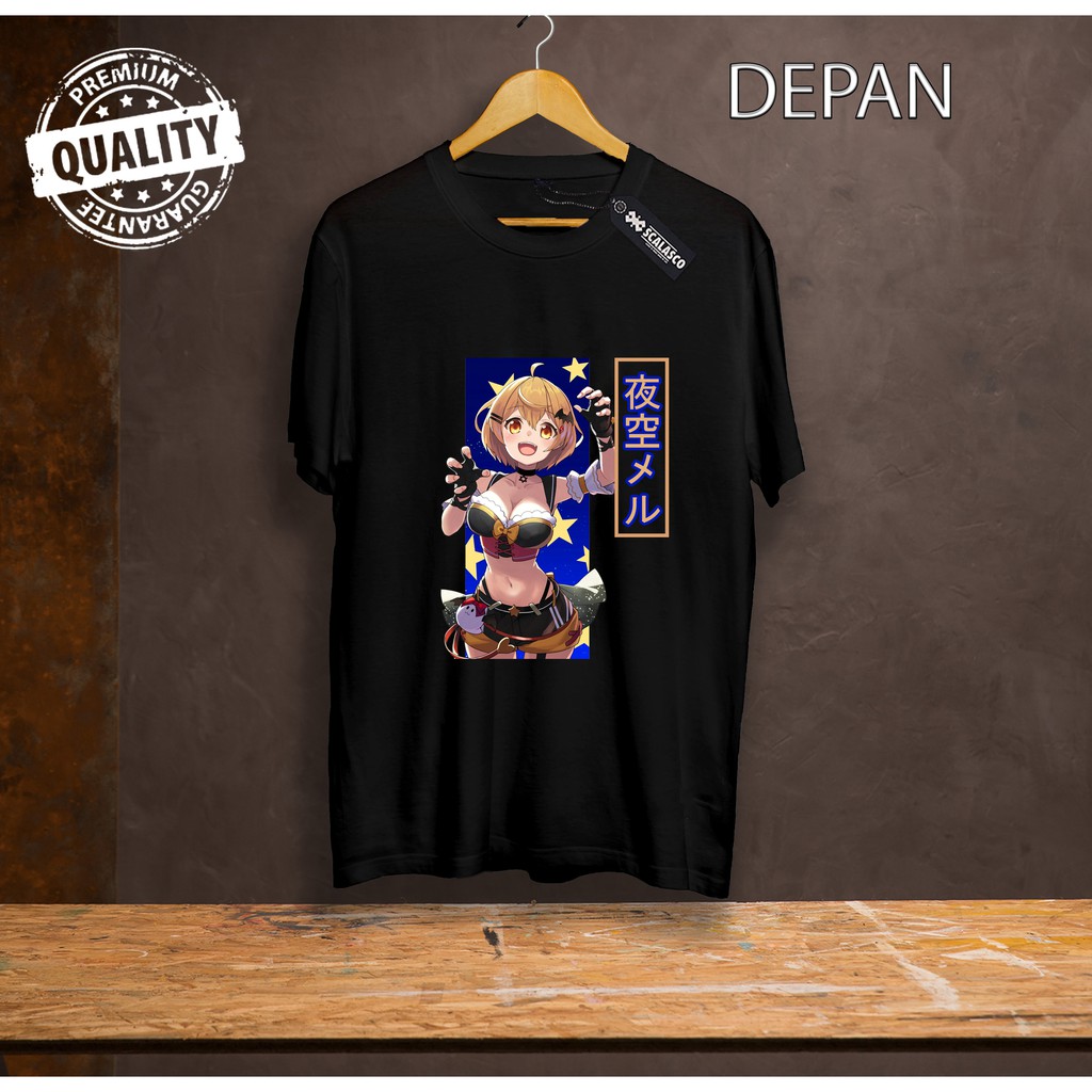 Yozora Mel เสื้อยืดอะนิเมะ Hololive Vtuber