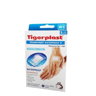 tigerplast พลาสเตอร์ใสกันน้ำ พร้อมเเผ่นซึมซับ ระบายอากาศได้ดีคะ